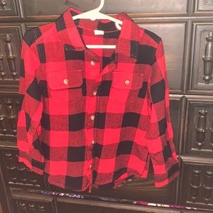 Old Navy Plaid Button Up